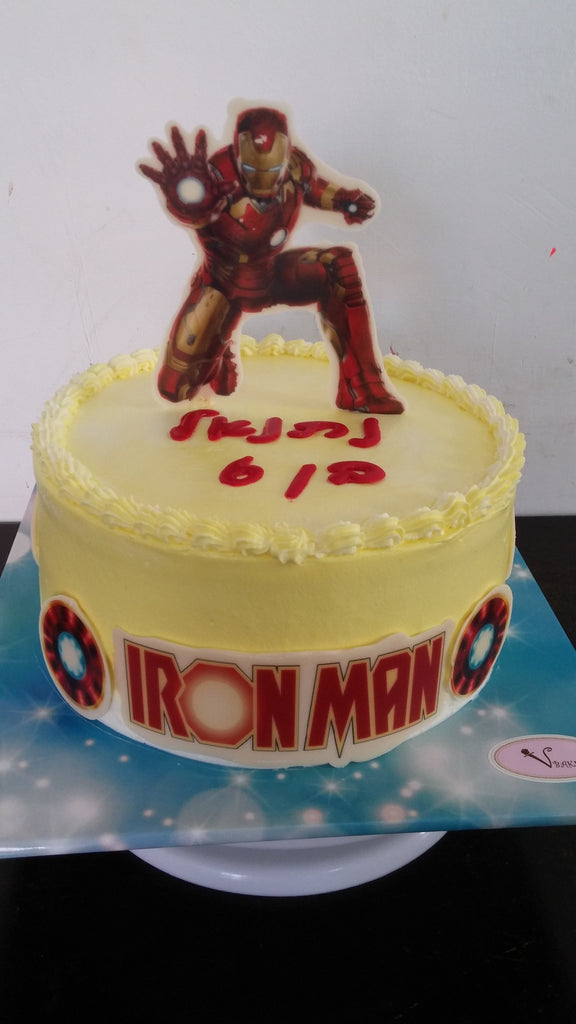 עוגת יום הולדת איירון מן